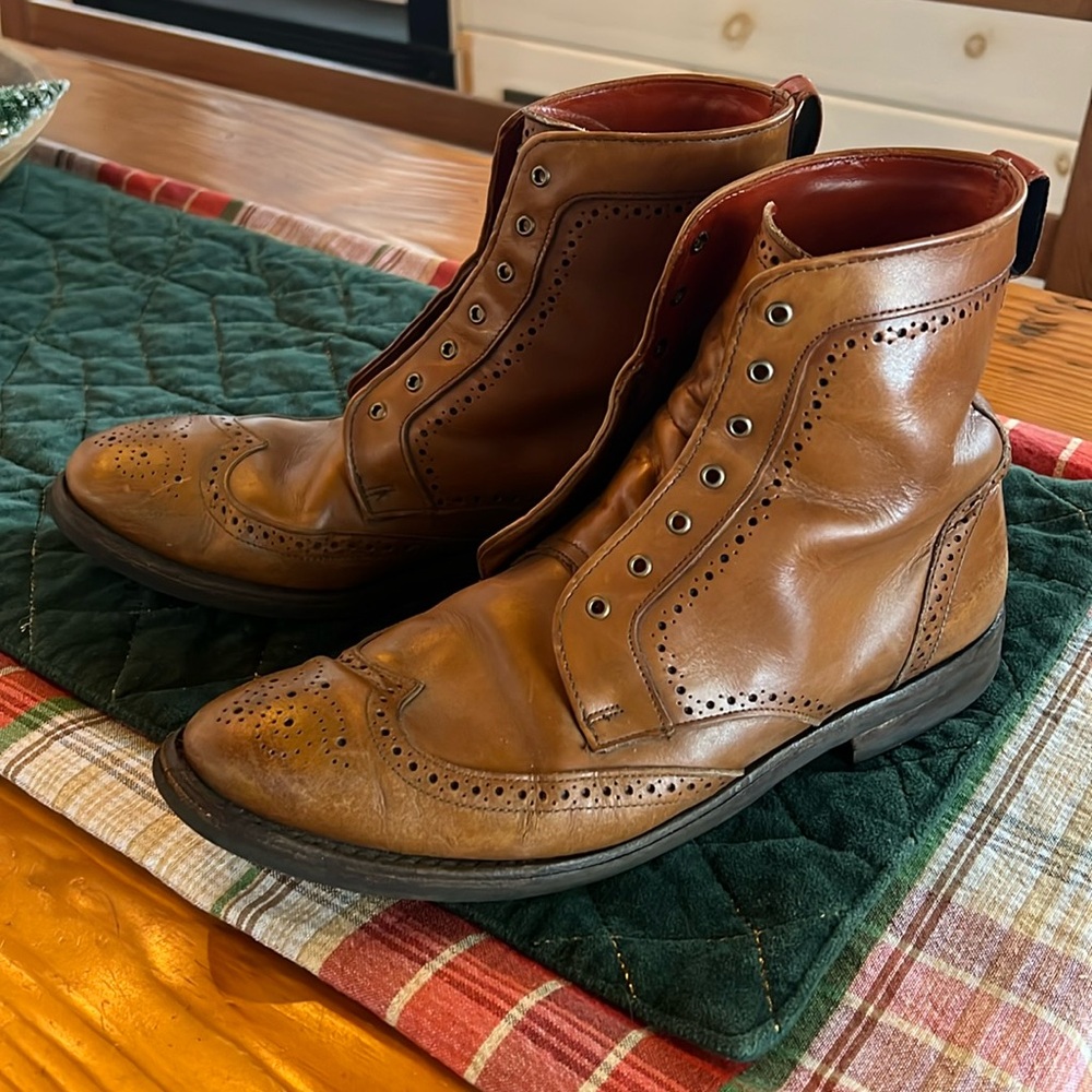 Allen Edmonds Dalton Wingtip Dress Boot with Dainite Sole